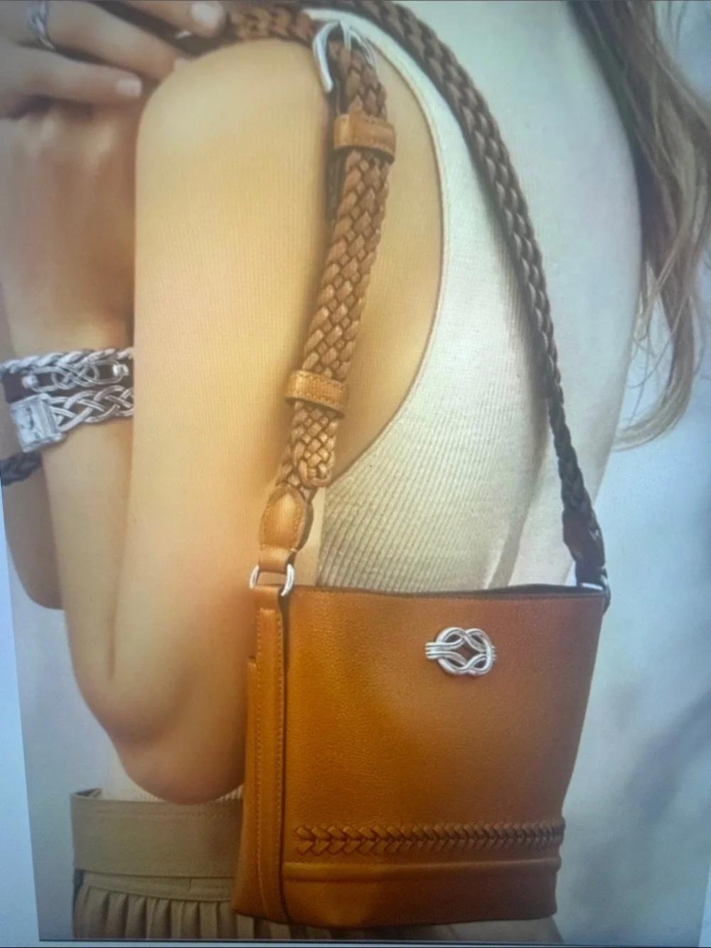 👜🆕 Brighton Freda Small Cross Body Bucket Bag NWT